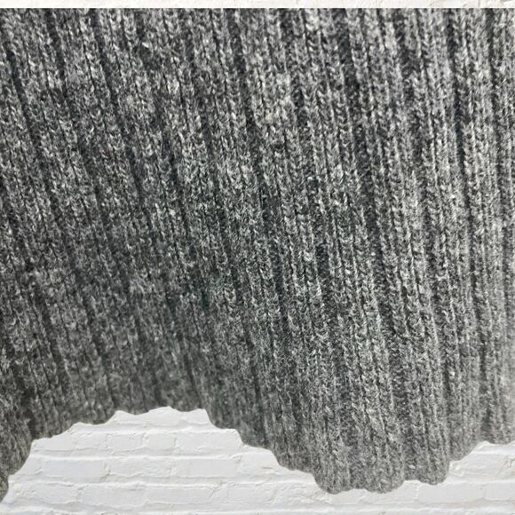 Maria Cher Sweater 1/US S Black Gray Colorblock Angora Wool Cowl Neck Argentina - Picture 12 of 16